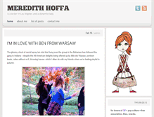 Tablet Screenshot of meredithhoffa.com